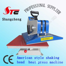 American Shaking Kopf Transferpresse Maschine 38 * 38 cm Digital Swing Weg Transfer Maschine Manuelle T-Shirt Presse Druckmaschine Stc-SD03